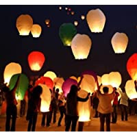 100 Farolillos Volantes Colores Mixtos Linternas Voladoras - Sky Lantern Voladores